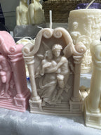Angelic love and large archangel micheal with 2 griffins and fairy angel