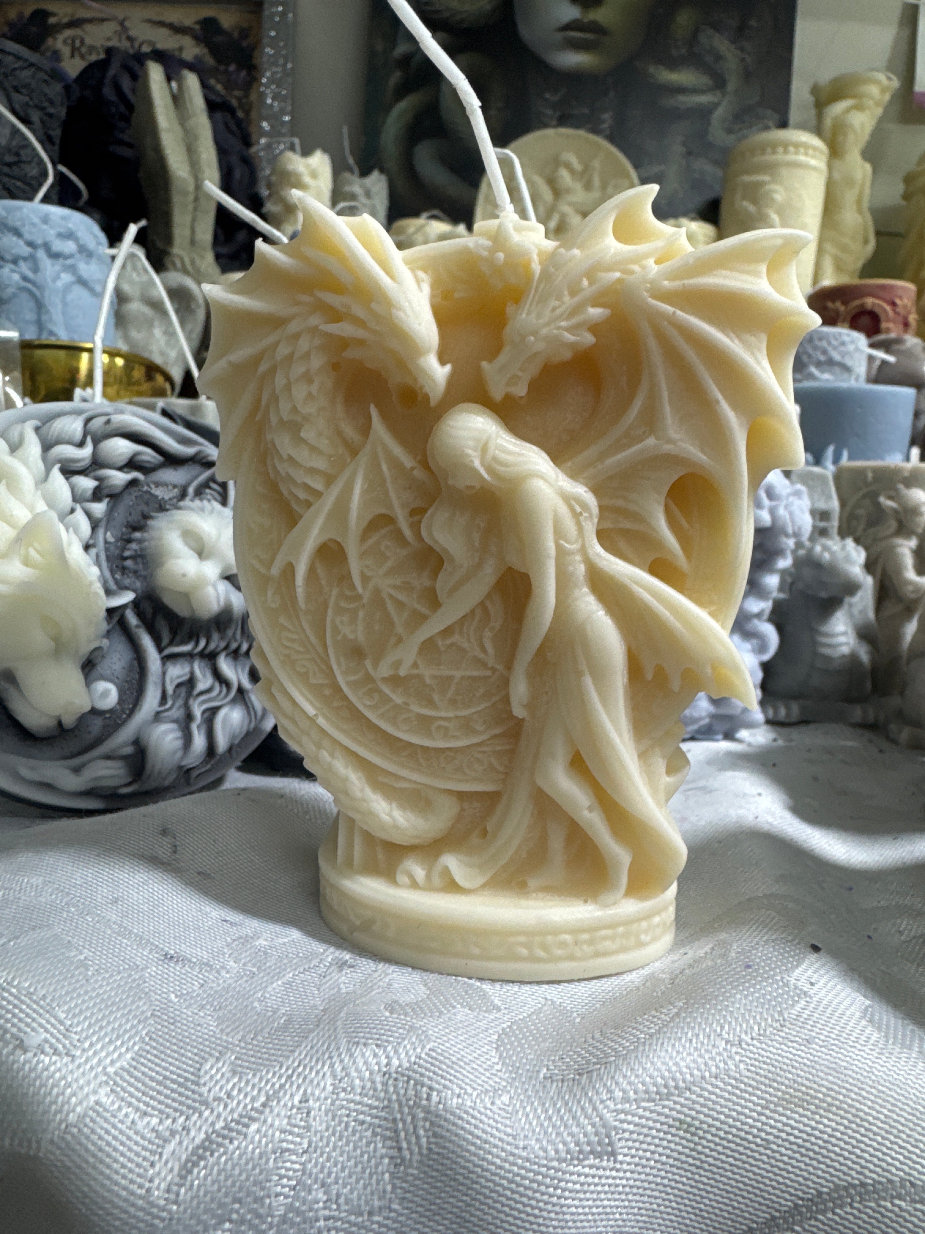 Demons witches angels and foxes,dragons,tree of life,crows,mother earth,celestial moon, angel moon,ying yang,purple lyrebirds,purple dragon.and more on their way
