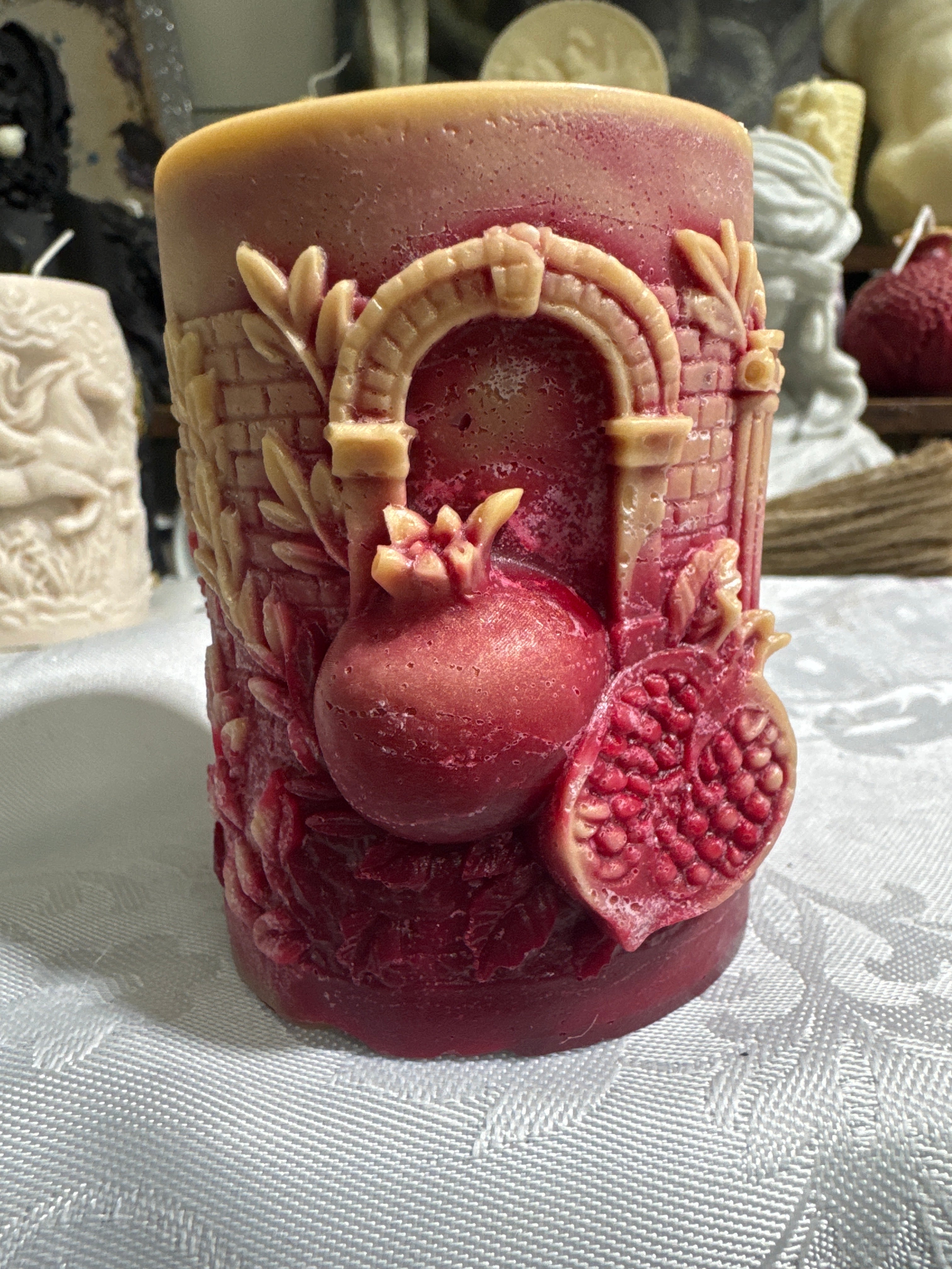 Pomegranate candles