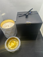 3 piece  Livani (frankincense)Scented Soy and beeswax Candle Set: Religious Gift, Calming Aroma