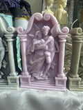 Angelic love and large archangel micheal with 2 griffins and fairy angel