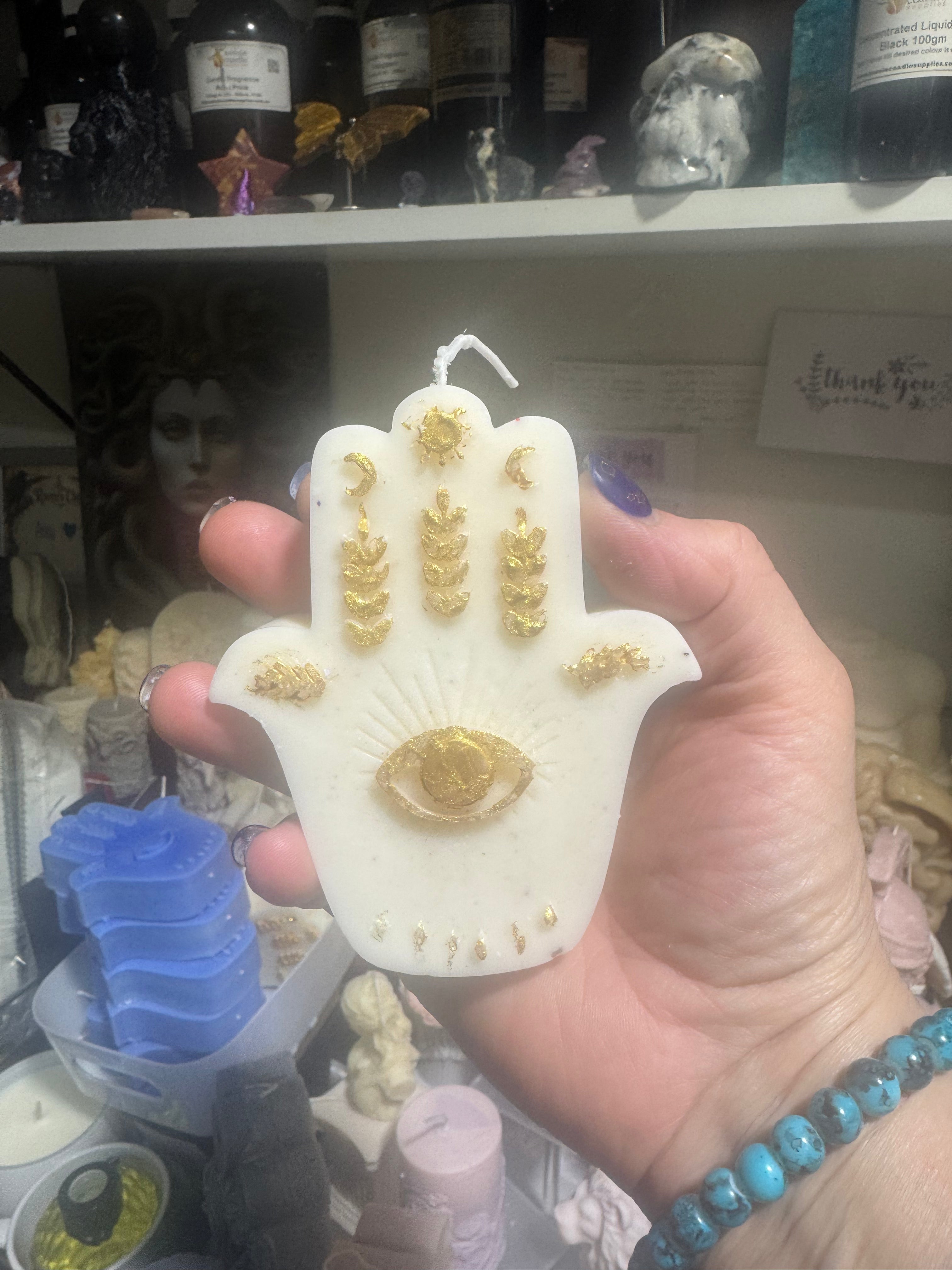 Hand of Fatima candle