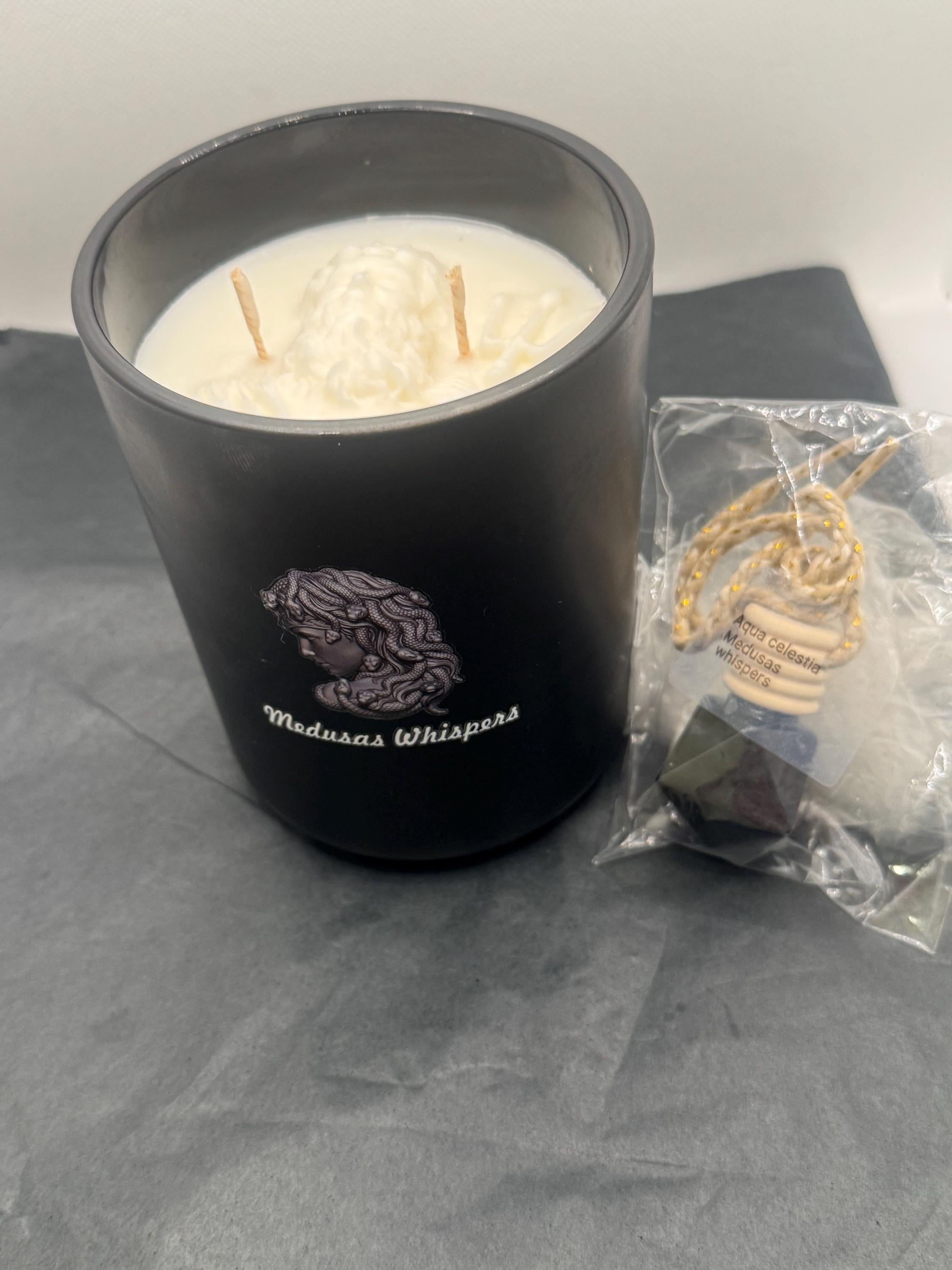 Poseidon's All Natural Candle & Car Diffuser Set - Masculine Fragrances