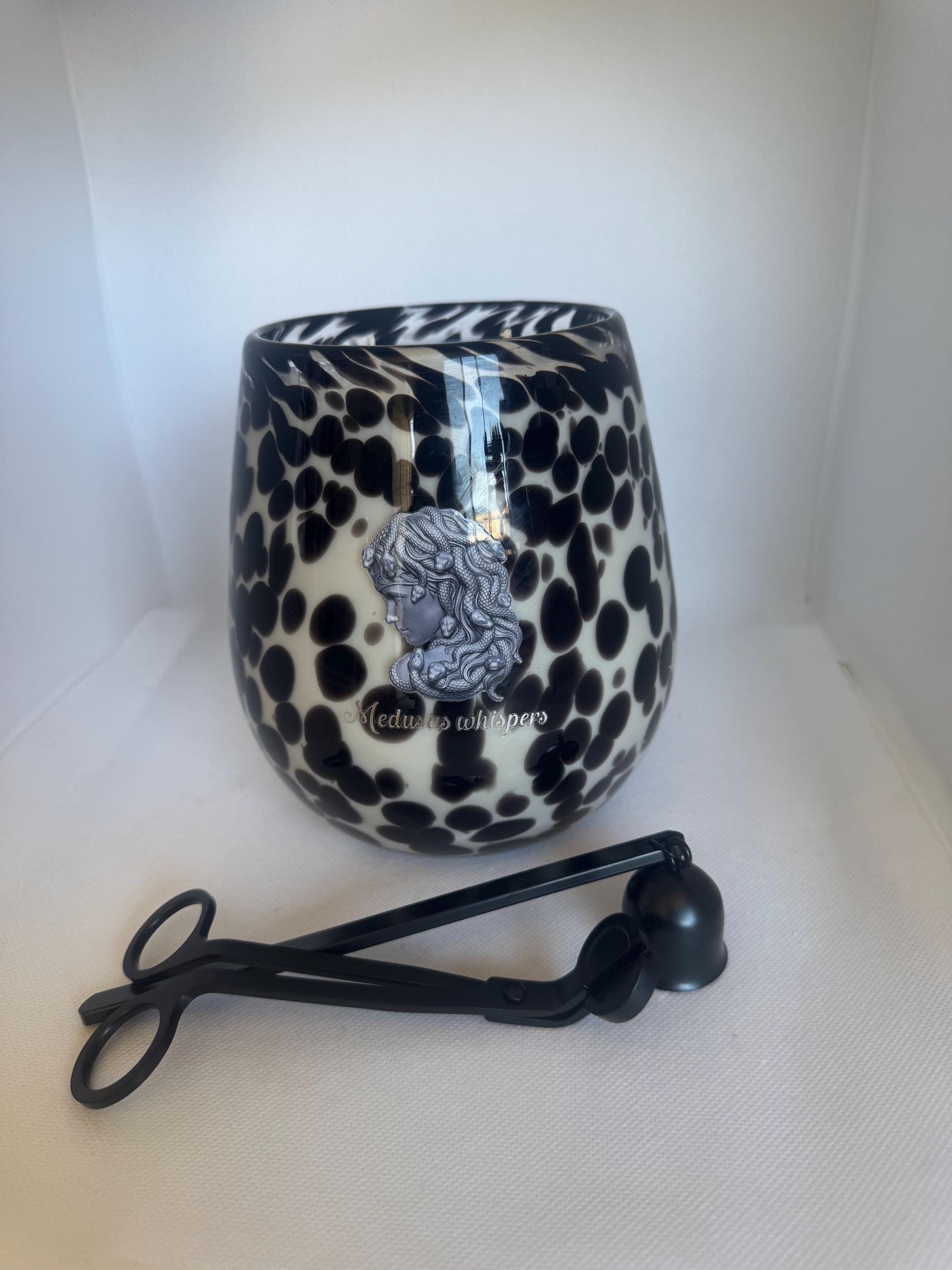 Poseidon's Island Spa Candle: XL Organic Soy Wax, Wick Trimmer & Snuffer