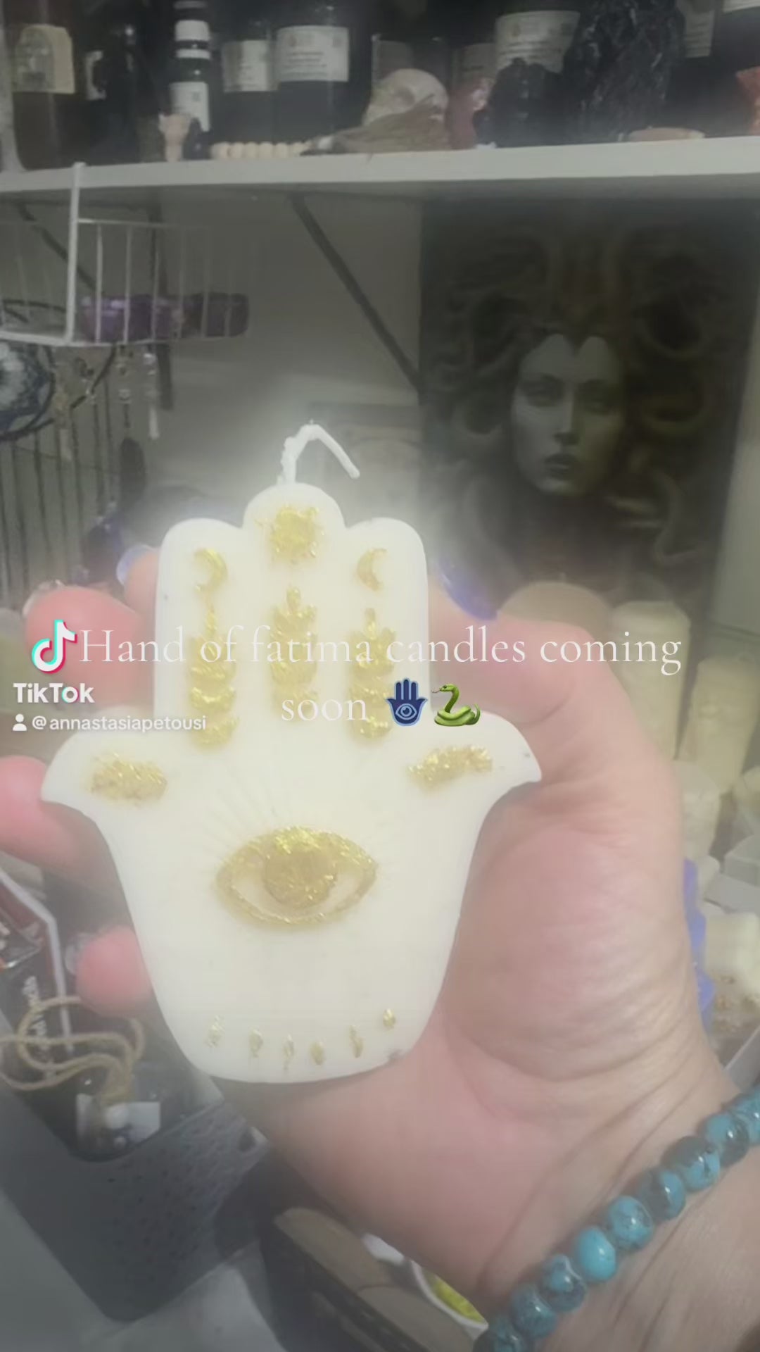Hand of Fatima candle